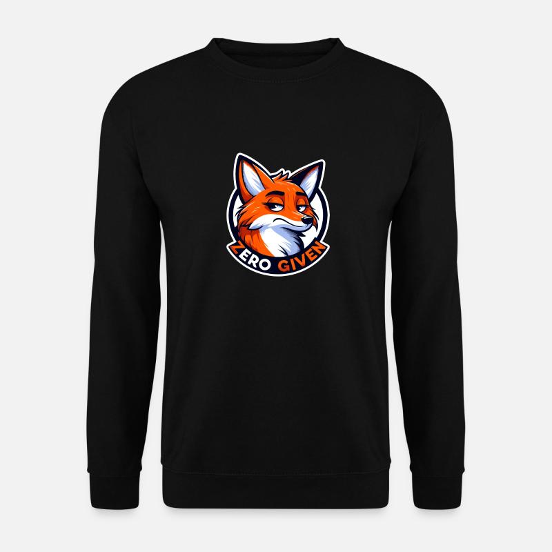 Zero Given - Fox Illustration - Unisex Sweatshirt - black