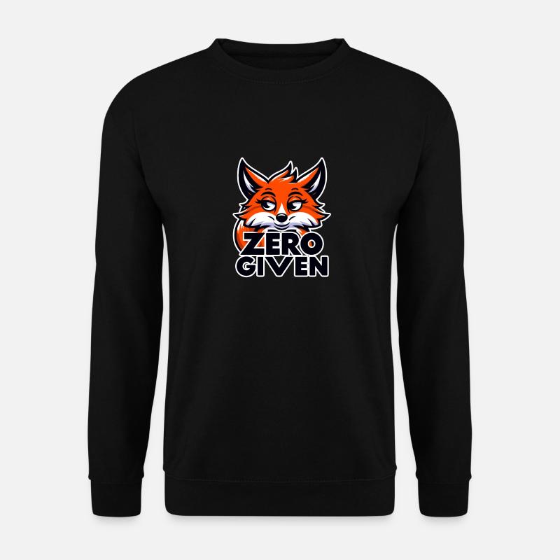 Zero Given - Fuchs Illustration - Unisex Pullover - Schwarz