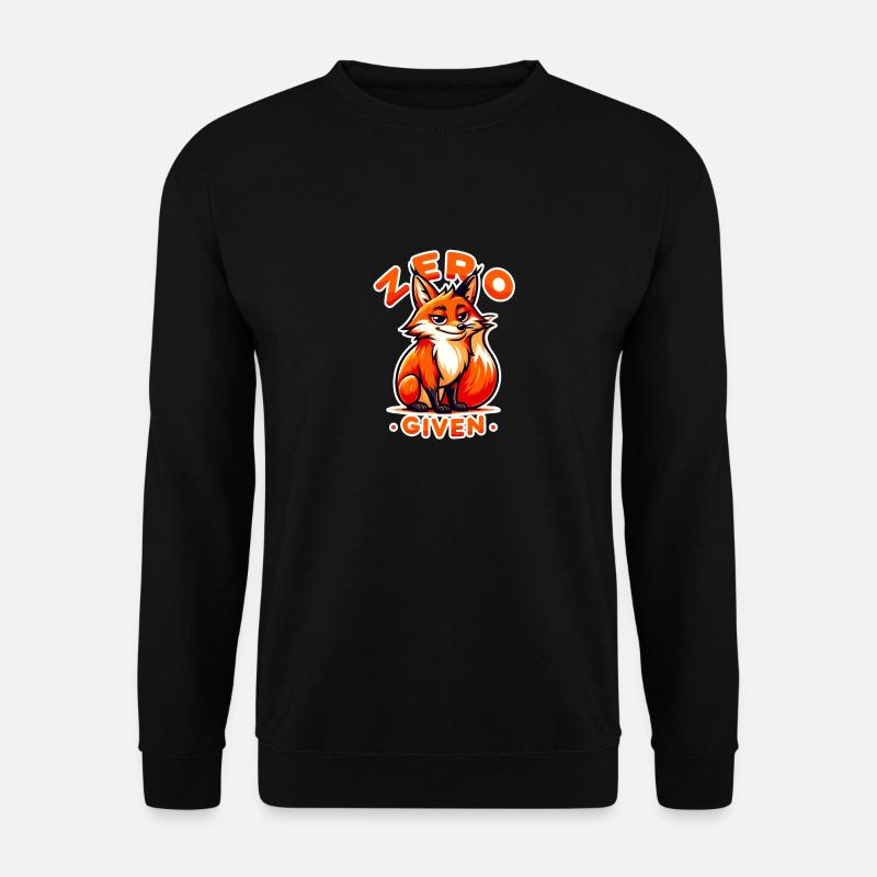 Zero Given - Fuchs Illustration - Unisex Pullover - Schwarz