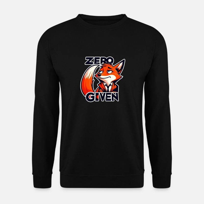 Zero Given - Fox Illustration - Unisex Sweatshirt - black
