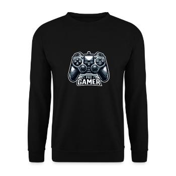 Pro Gamer - Controller Illustration - Unisex Pullover - Schwarz - Vorne - Alina (178cm) & Michal (187cm)