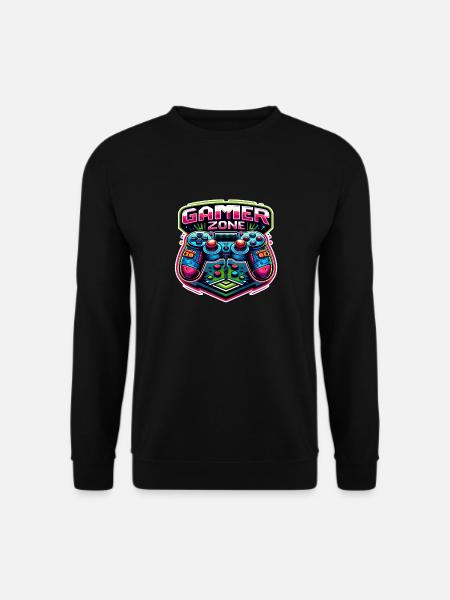 Gamer Zone - Controller Illustration - Unisex Sweatshirt - black