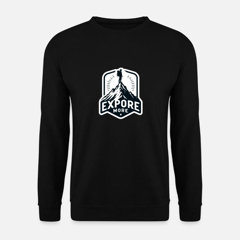 Explore more - Wanderer - Unisex Sweatshirt - black