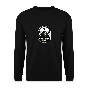 En savoir plus - Wanderer - Sweat-shirt Unisexe - noir - Devant - Alina (178cm) & Michal (187cm)
