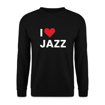 I Love Jazz Logo Signe - Sweat-shirt Unisexe - noir - Devant - Alina (178cm) & Michal (187cm)