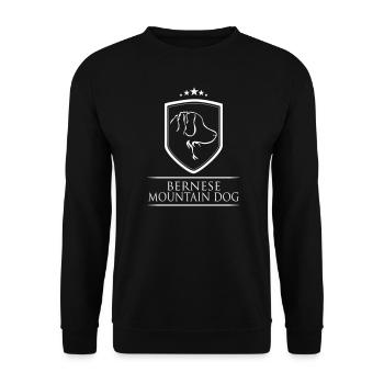 MONTAGNE BERNOIS manteau de chien - Sweat-shirt Unisexe - noir - Devant - Alina (178cm) & Michal (187cm)