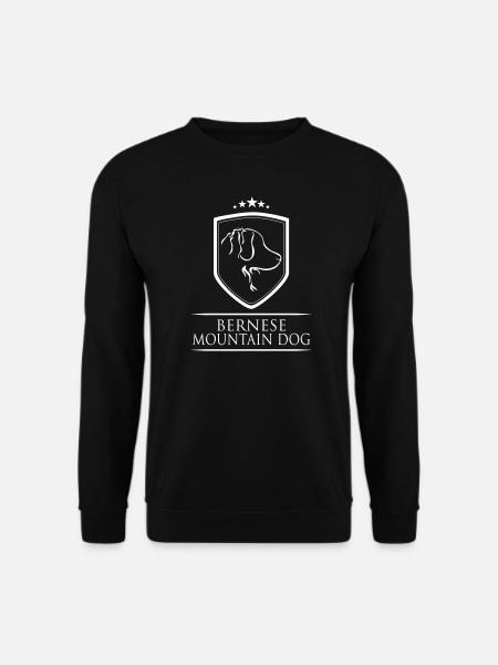BERNESE MOUNTAIN DOG WAPPEN - Unisex Pullover - Schwarz