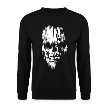 Tête de mort Hardstyle - Sweat-shirt Unisexe - noir - Devant - Alina (178cm) & Michal (187cm)