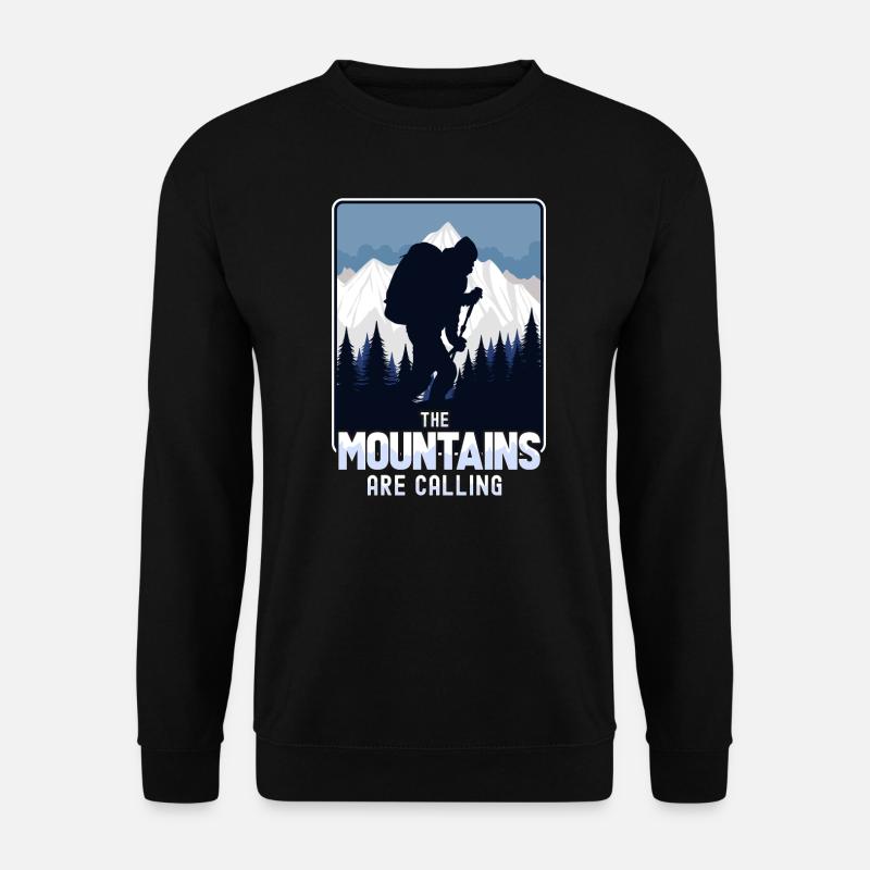 Die Berge rufen - Unisex Pullover - Schwarz