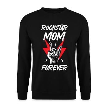 Rockstars Maman pour toujours - Sweat-shirt Unisexe - noir - Devant - Alina (178cm) & Michal (187cm)