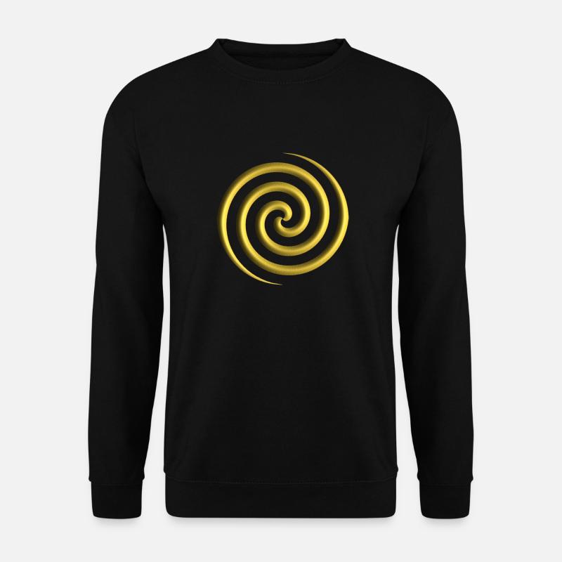 Double-spiral GOLD / matt - Unisex Sweatshirt - black