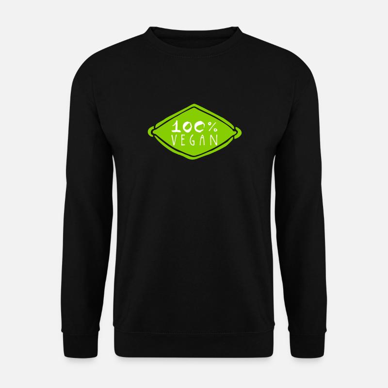 100 Prozent Vegan - Unisex Pullover - Schwarz