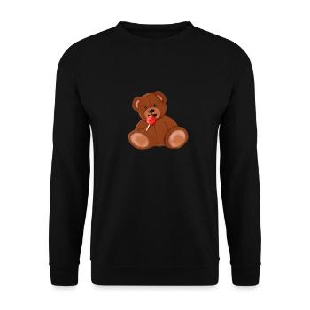 Candy plush - Unisex Sweatshirt - black - Front - Alina (178cm) & Michal (187cm)