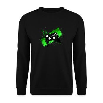 Box Graffiti Gamer - Unisex Sweatshirt - black - Front - Alina (178cm) & Michal (187cm)