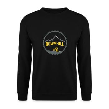 Downhill Kettenblatt - Unisex Pullover - Schwarz - Vorne - Alina (178cm) & Michal (187cm)