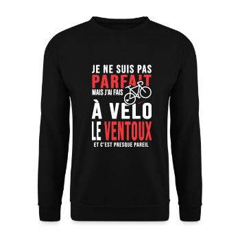 j ai fais le ventoux à vélo cadeau velo cycliste - Sweat-shirt Unisexe - noir - Devant - Alina (178cm) & Michal (187cm)