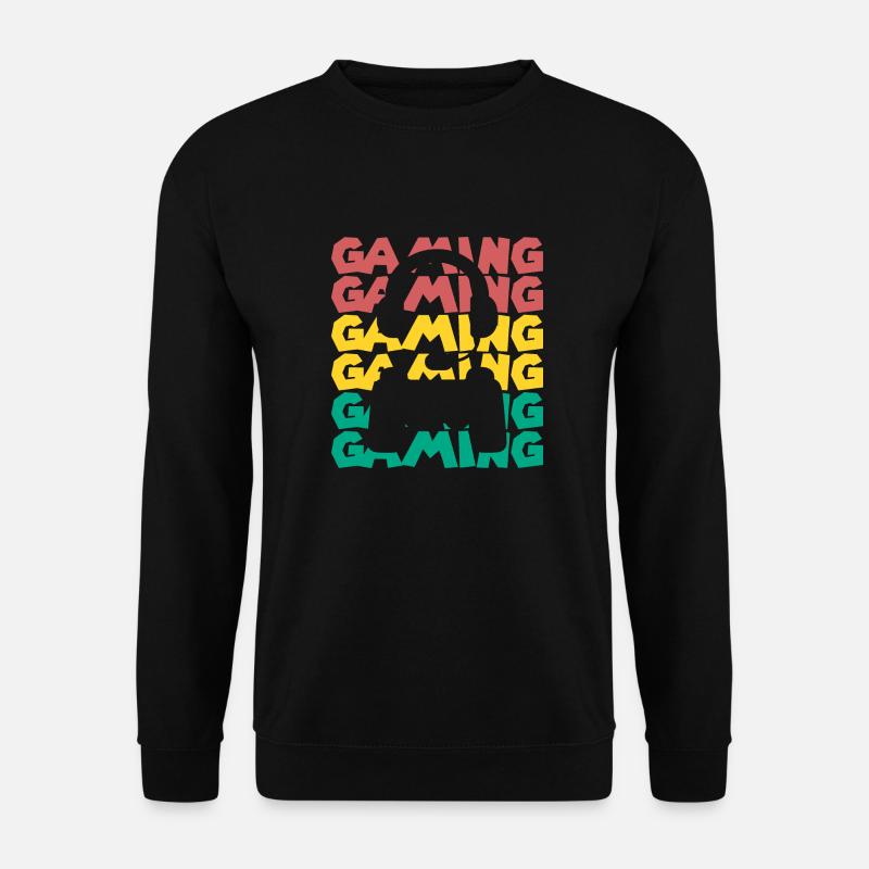 Gaming - Headset and Controller - Unisex Sweatshirt - black