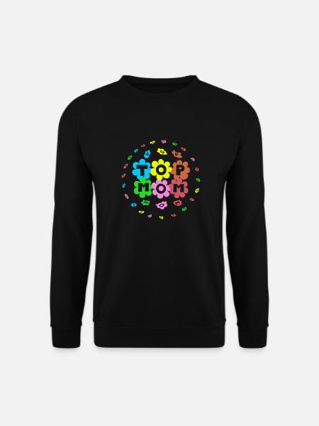 top-mom knallbunt - Unisex Pullover - Schwarz