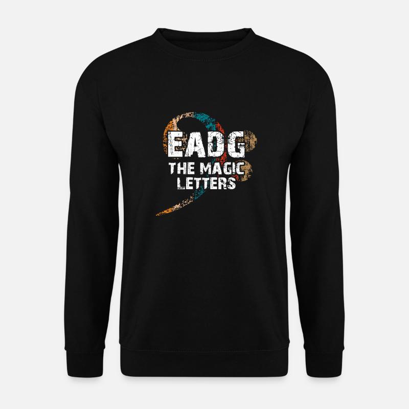 EADG die magischen Bassnoten - cooles Bassdesign - Unisex Pullover - Schwarz