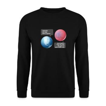 Disgusting - Homo sapiens! (Simple Edition) - Unisex Sweatshirt - black - Front - Alina (178cm) & Michal (187cm)