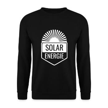 SOLARENERGIE - Unisex Pullover - Schwarz - Vorne - Alina (178cm) & Michal (187cm)