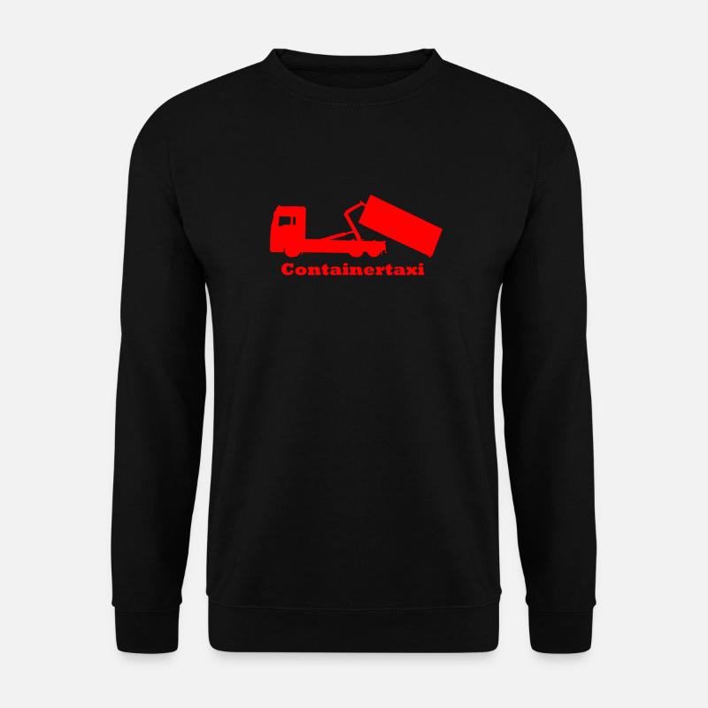Containertaxi Abrollkipper, Abroller - Unisex Pullover - Schwarz