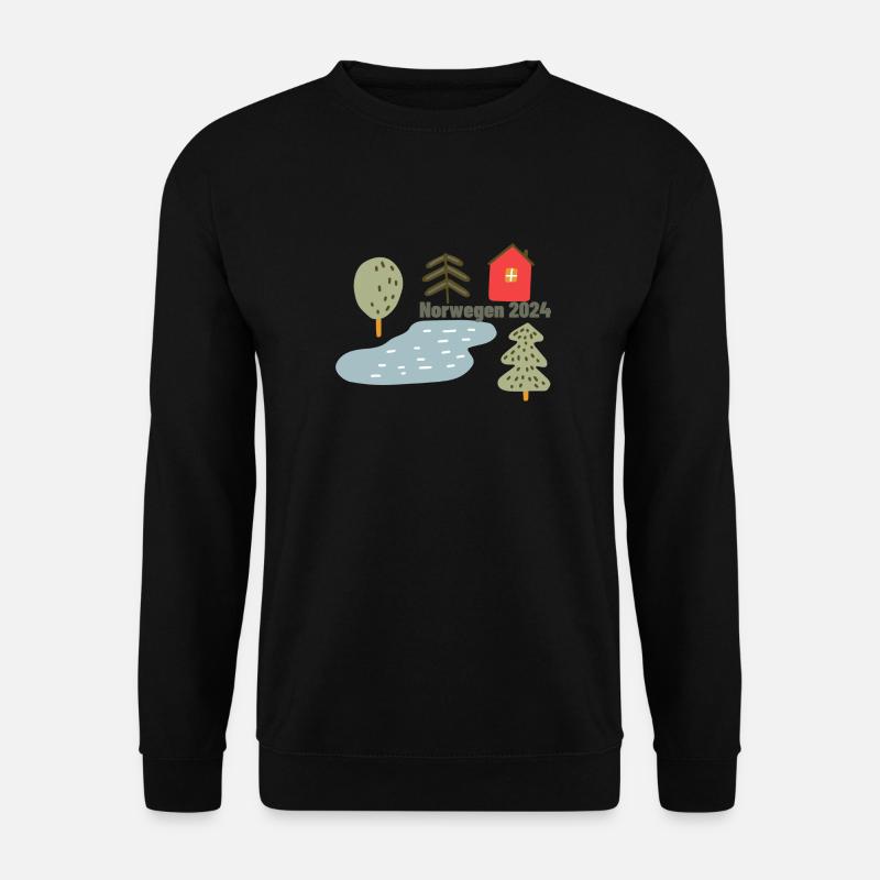 Norwegen 2024 - Unisex Pullover - Schwarz