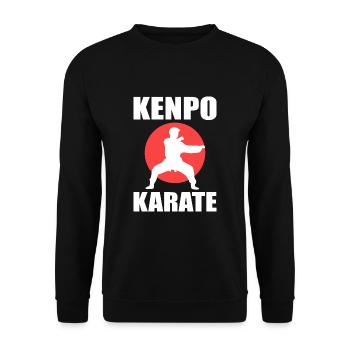 Karate Selbstverteidigung Kampfsport - Unisex Pullover - Schwarz - Vorne - Alina (178cm) & Michal (187cm)