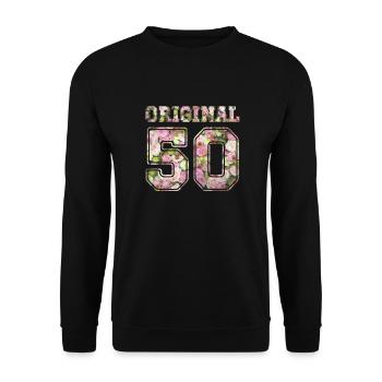 50 d'origine - Sweat-shirt Unisexe - noir - Devant - Alina (178cm) & Michal (187cm)