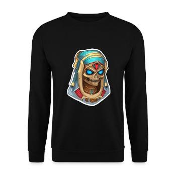 Mummy - Unisex Sweatshirt - black - Front - Alina (178cm) & Michal (187cm)