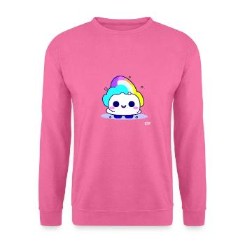 Polarlichter und Schneeflocken - Unisex Pullover - Pink - Vorne