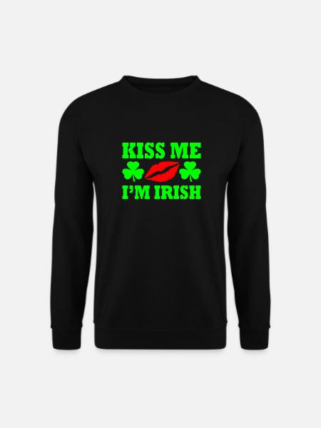 Kiss me im irish - Unisex Pullover - Schwarz