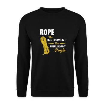 Rock Climbing Trad Climbing - Unisex Sweatshirt - black - Front - Alina (178cm) & Michal (187cm)