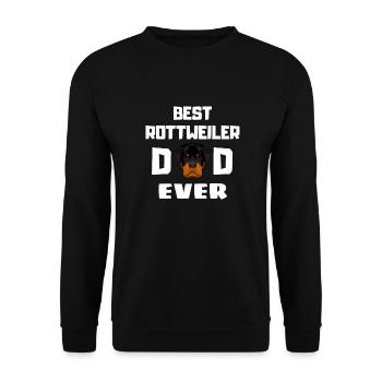 Meilleur Rottweiler Papa Chiens Fête des Pères Rottweiler - Sweat-shirt Unisexe - noir - Devant - Alina (178cm) & Michal (187cm)