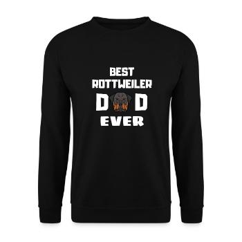 Best Rottweiler Dad of All Time Rottweiler - Unisex Sweatshirt - black - Front - Alina (178cm) & Michal (187cm)