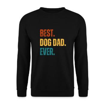 Meilleurs chiens Daddy Father’s Day Cadeau Retro Dogs - Sweat-shirt Unisexe - noir - Devant - Alina (178cm) & Michal (187cm)