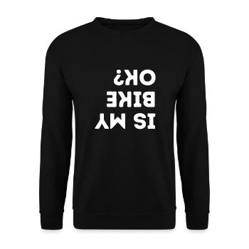 Est-ce que mon vélo va bien Vélo drôle - Sweat-shirt Unisexe - noir - Devant - Alina (178cm) & Michal (187cm)
