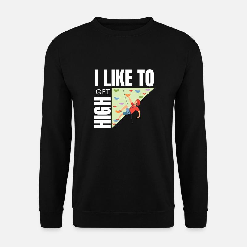 Wall Climbing Rock Climbing - Unisex Sweatshirt - black