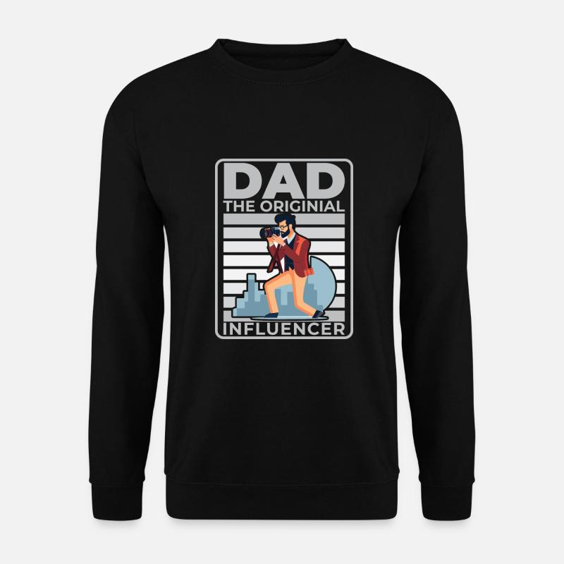 Dad: The original influencer - Unisex Sweatshirt - black