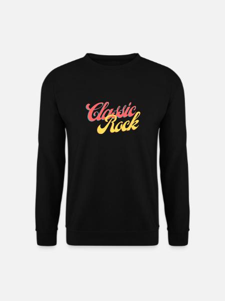 Classic Rock - Vintage Musicians - Retro Rocker - Unisex Sweatshirt - black