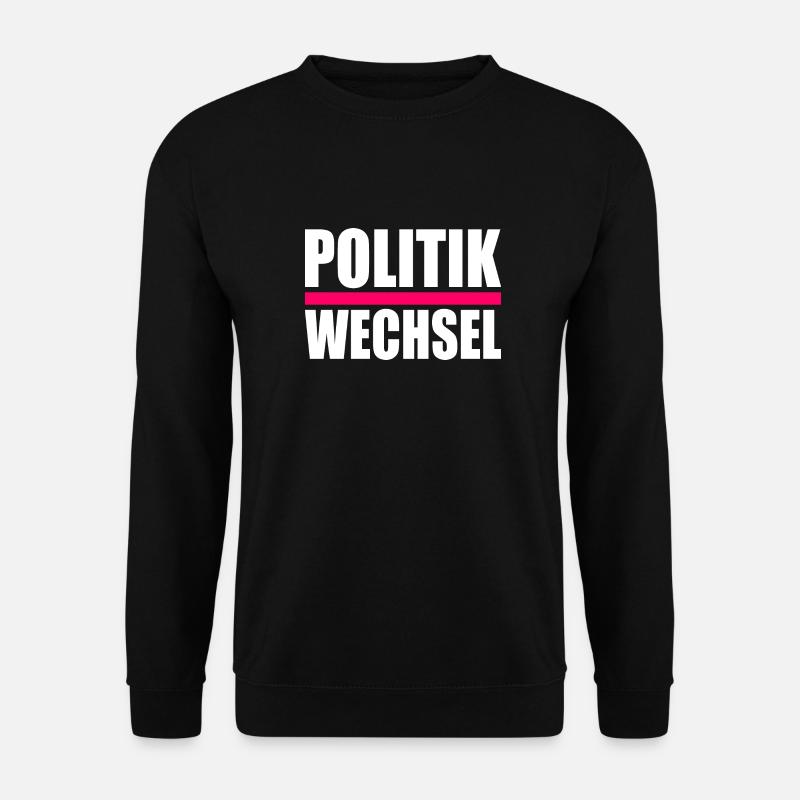 politikwechsel - Unisex Pullover - Schwarz