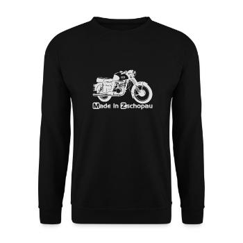 MZ ETS 250 - Unisex Pullover - Schwarz - Vorne - Alina (178cm) & Michal (187cm)