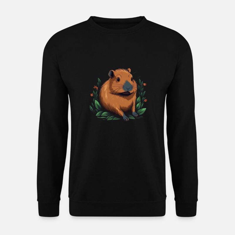 Capybara Lovers Sweet Gift Capybara - Unisex Sweatshirt - black