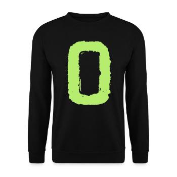 VINTAGE 0 / VEKTOR - Unisex Pullover - Schwarz - Vorne - Alina (178cm) & Michal (187cm)