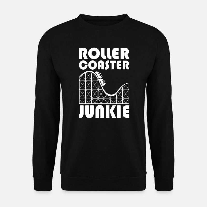 Roller Coaster Junkie - Unisex Pullover - Schwarz