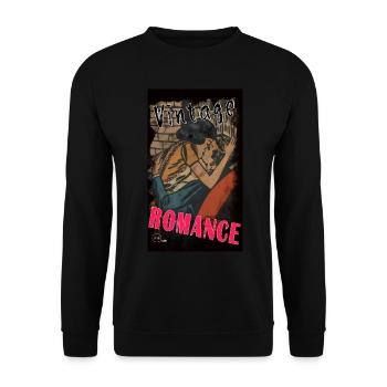 VINTAGE ROMANCE 6 von Yume Origins - Unisex Pullover - Schwarz - Vorne - Alina (178cm) & Michal (187cm)
