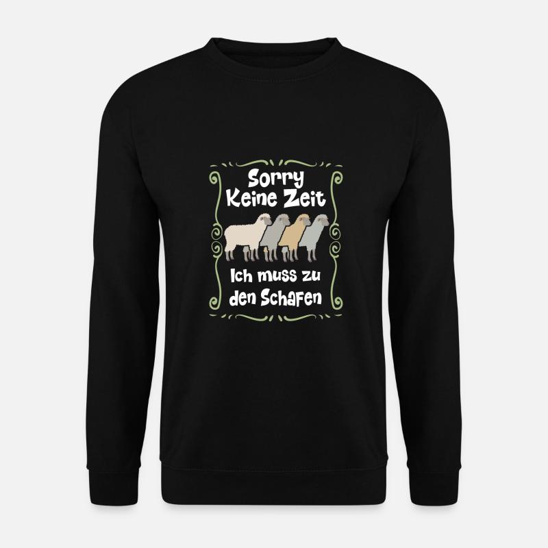 zu den Schafen | meine Schafe - Unisex Pullover - Schwarz