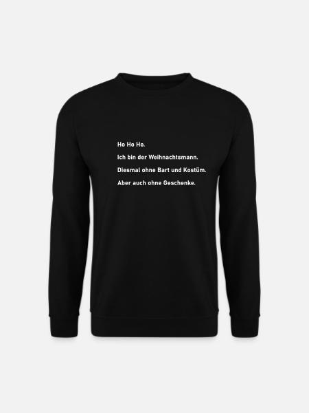 Weihnachtsmann ohne - Unisex Pullover - Schwarz
