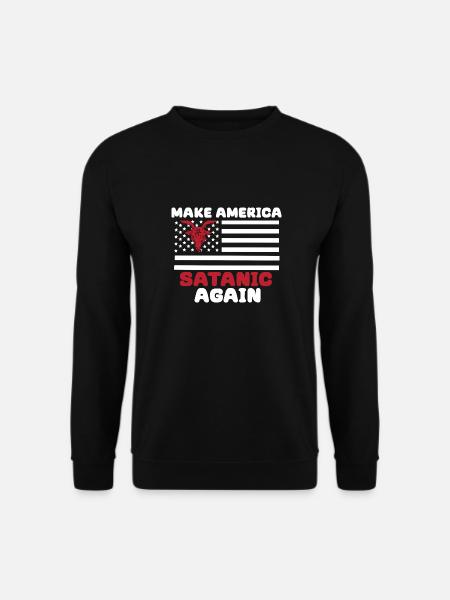 Satan Teufel Gothik Dämon Amerika Satanic Hexe - Unisex Pullover - Schwarz