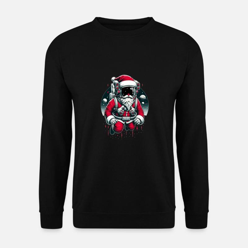 Père Noël dans l’espace - Sweat-shirt Unisexe - noir